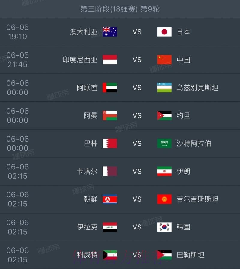 世界杯完整赛程最新